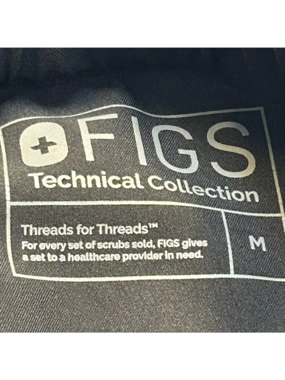 FIGS Pants Mens M Black Technical Collection Pisco Scrub Pant Elastic Drawstring